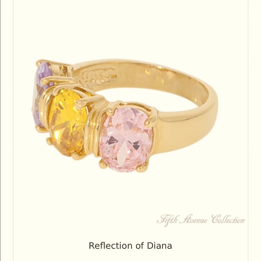 Reflections of Diana three stone ring
